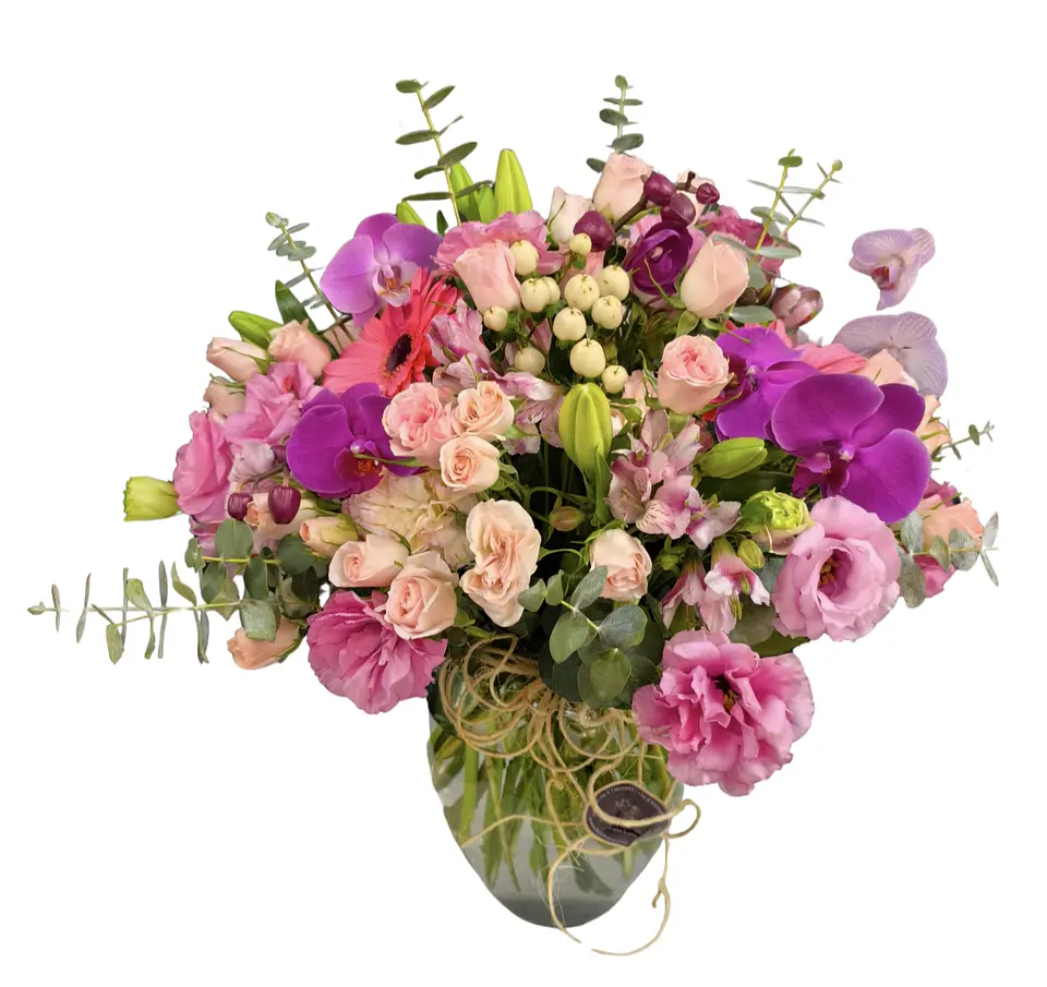 Florero Micaela con orquídeas  1