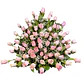 Arrimo de 75 rosas con cinta  - Miniatura 2