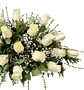 Cubre urna de 25 rosas blancas  - Miniatura 3