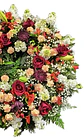Corona de condolencias roja y crema - Miniatura 3