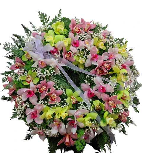 Corona de Orquídeas Cymbidium 