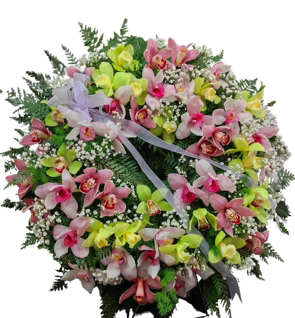 Corona de Orquídeas Cymbidium  1