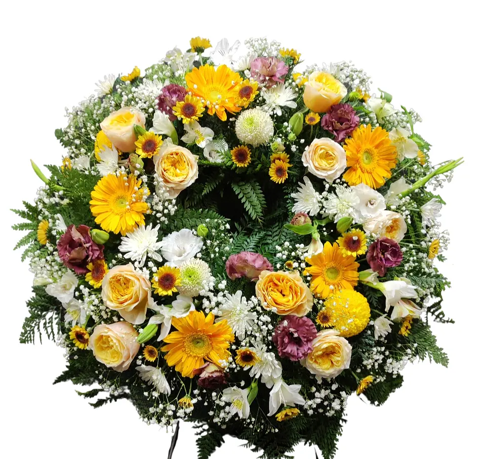 Corona de condolencias otoñal 1