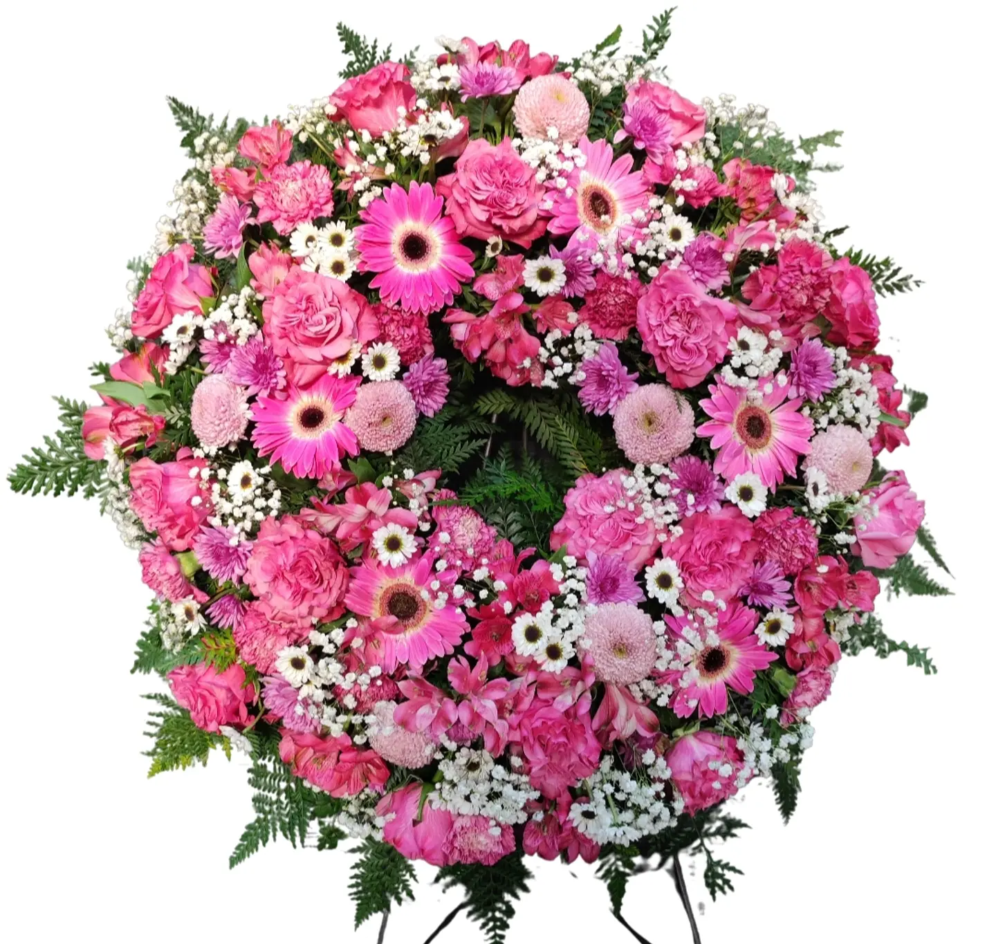 Corona Premium rosado y fucsia 1