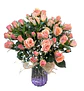 Florero de mini rosas pastel - Miniatura 2