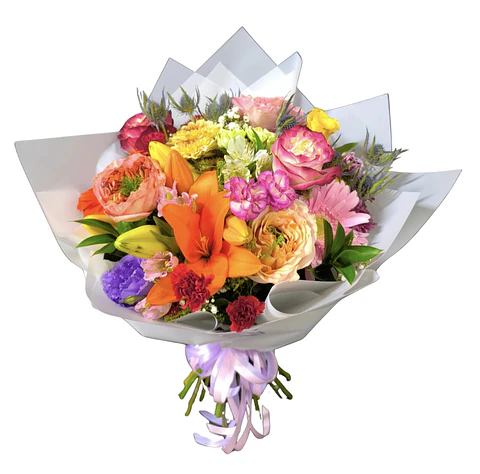 Ramo mix garden roses.
