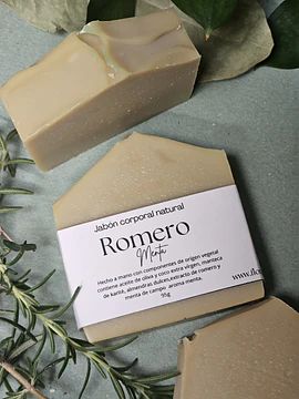 Jabón natural romero y menta de campo
