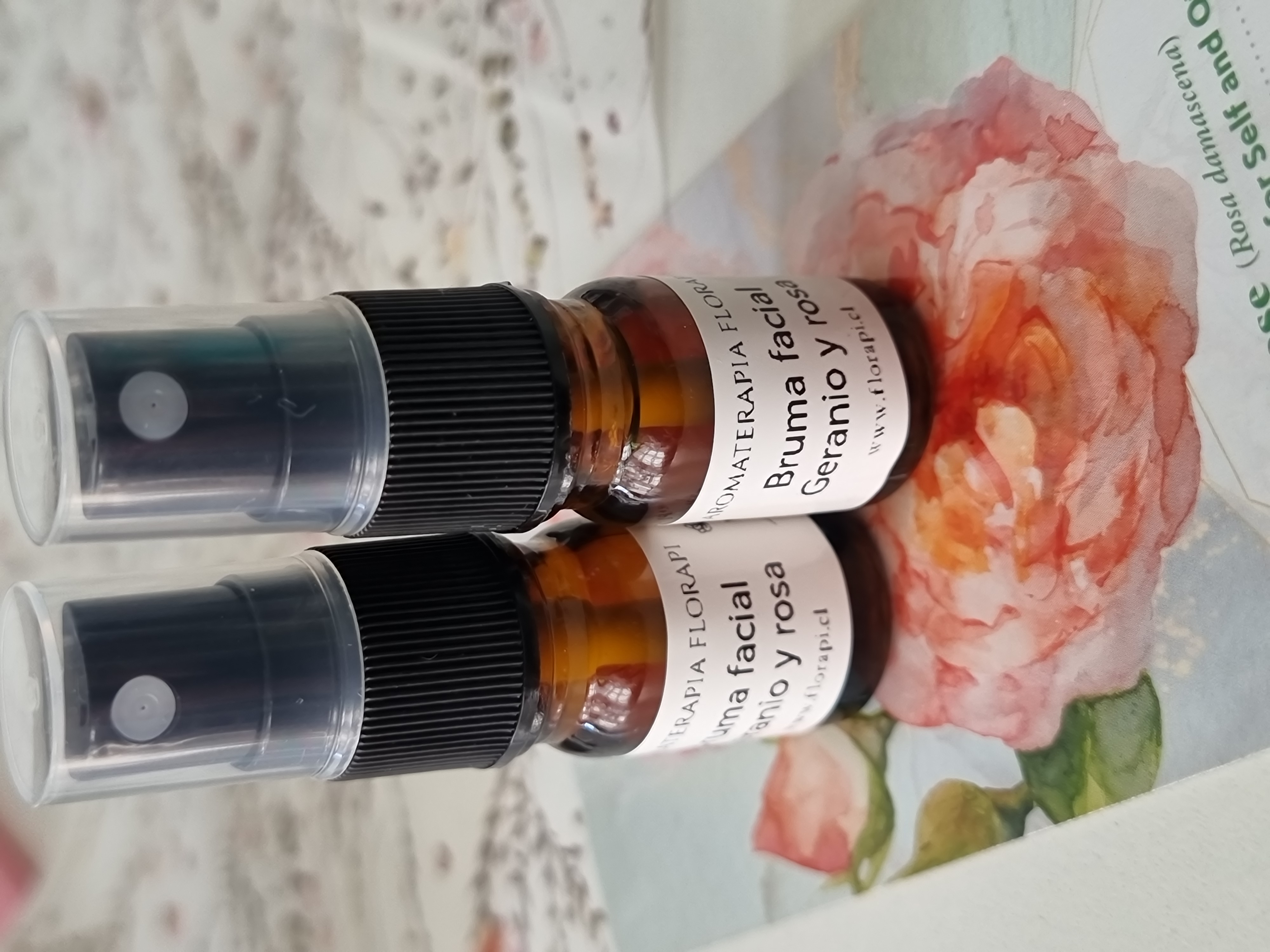 Bruma facial Geranio y rosa damascena 