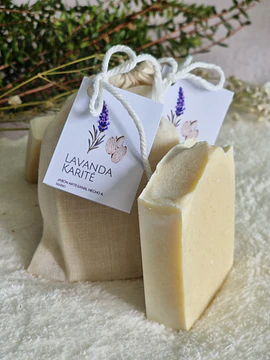 Jabón manteca de karité lavanda y avena