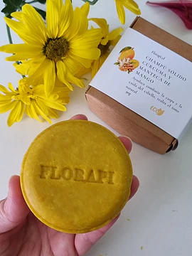 Champú sólido de Mango y cúrcuma anticaíca control caspa
