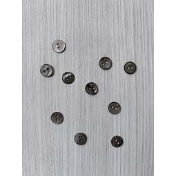 Set de botones de nácar gris de 10 mm