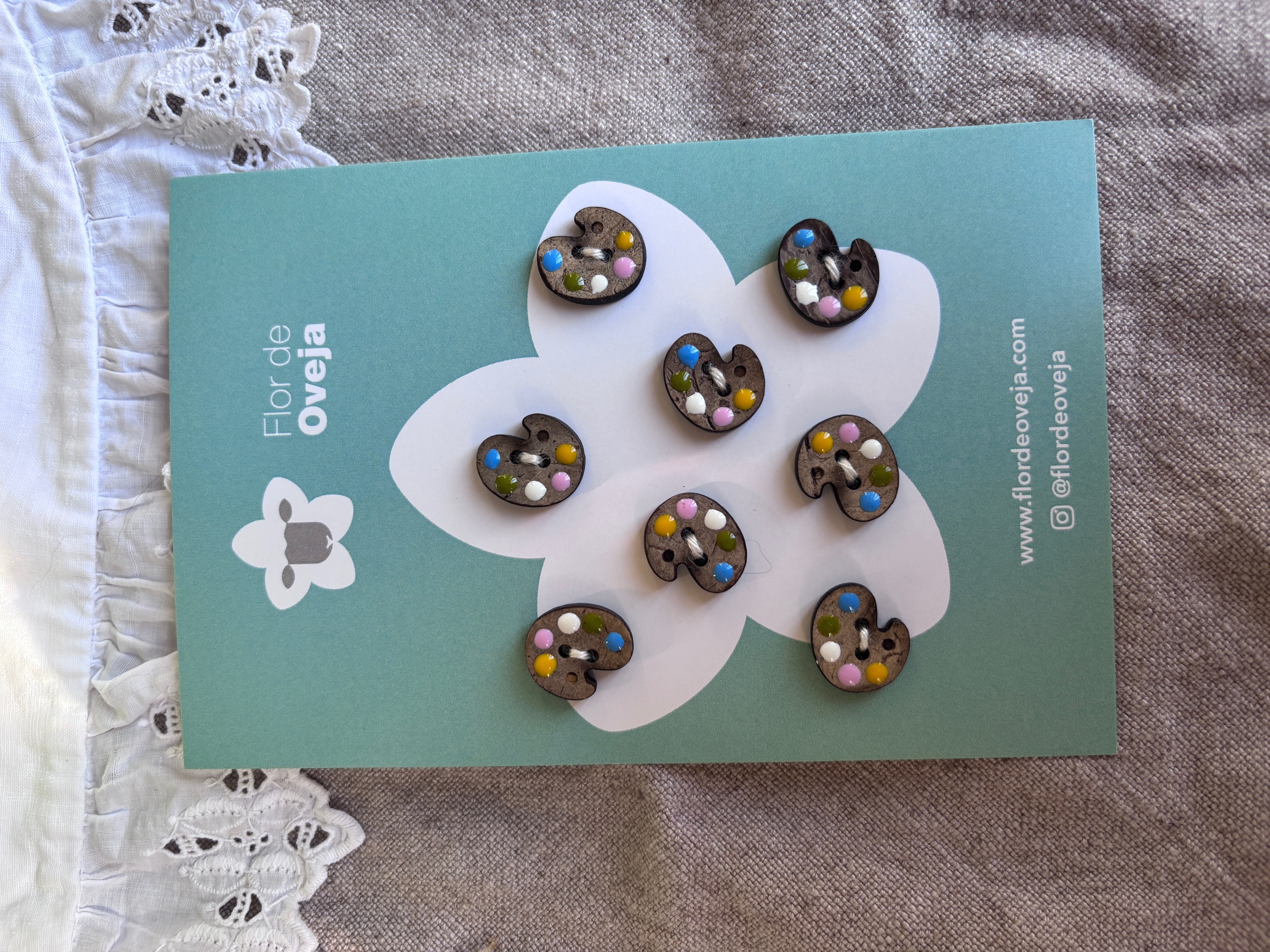 Set de botones pintura