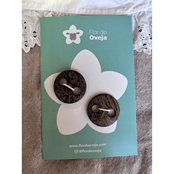 Set de 2 Botones de Coco 34 mm