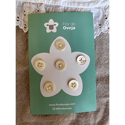 Set de Botones Nácar Vintage 15 mm