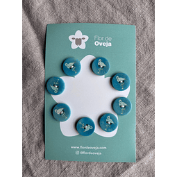 Set de botones 20 mm de flamenco