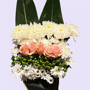 Arreglo Condolencias con Rosas Rosadas