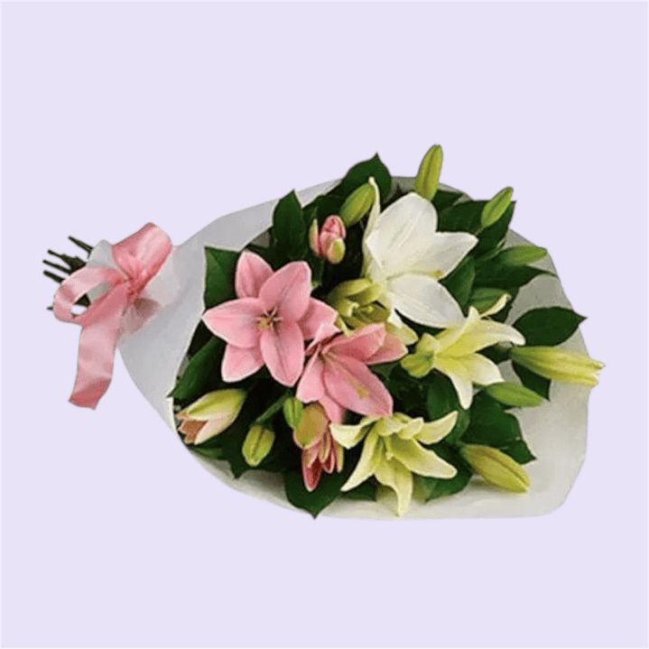 Ramo Lilium Rosado y Blancos 