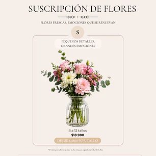 Plan Mensual de Flores