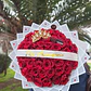 Ramo 50 Rosas Naturales con Corona - Miniatura 1