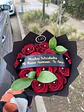 12 Rosas Naturales + cinta personalizada  - Miniatura 1