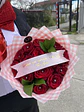 12 Rosas Naturales + cinta personalizada  - Miniatura 2