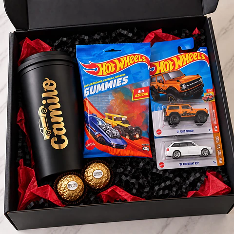 Caja Hot Wheels – A Toda Velocidad 🏎️💙