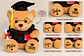 Oso de Peluche Graduado con Birrete y Diploma – 45 cm - Miniatura 3