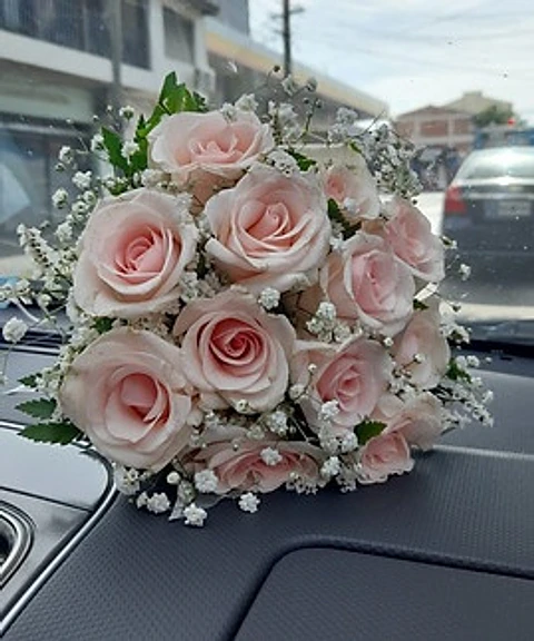 Ramo de Novia Redondo de Rosas
