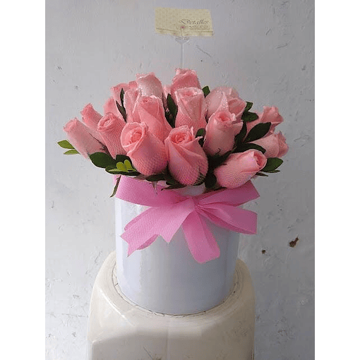 BOX  de 30 Rosas Rosadas