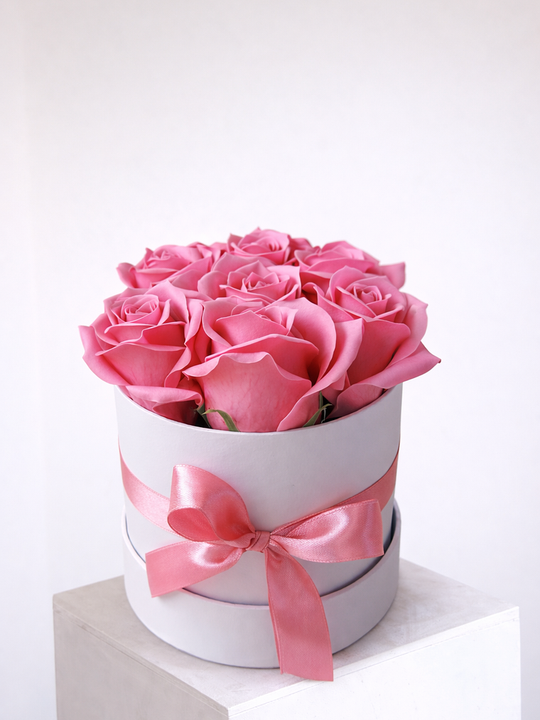 Box Floral De Rosas Rosadas  1