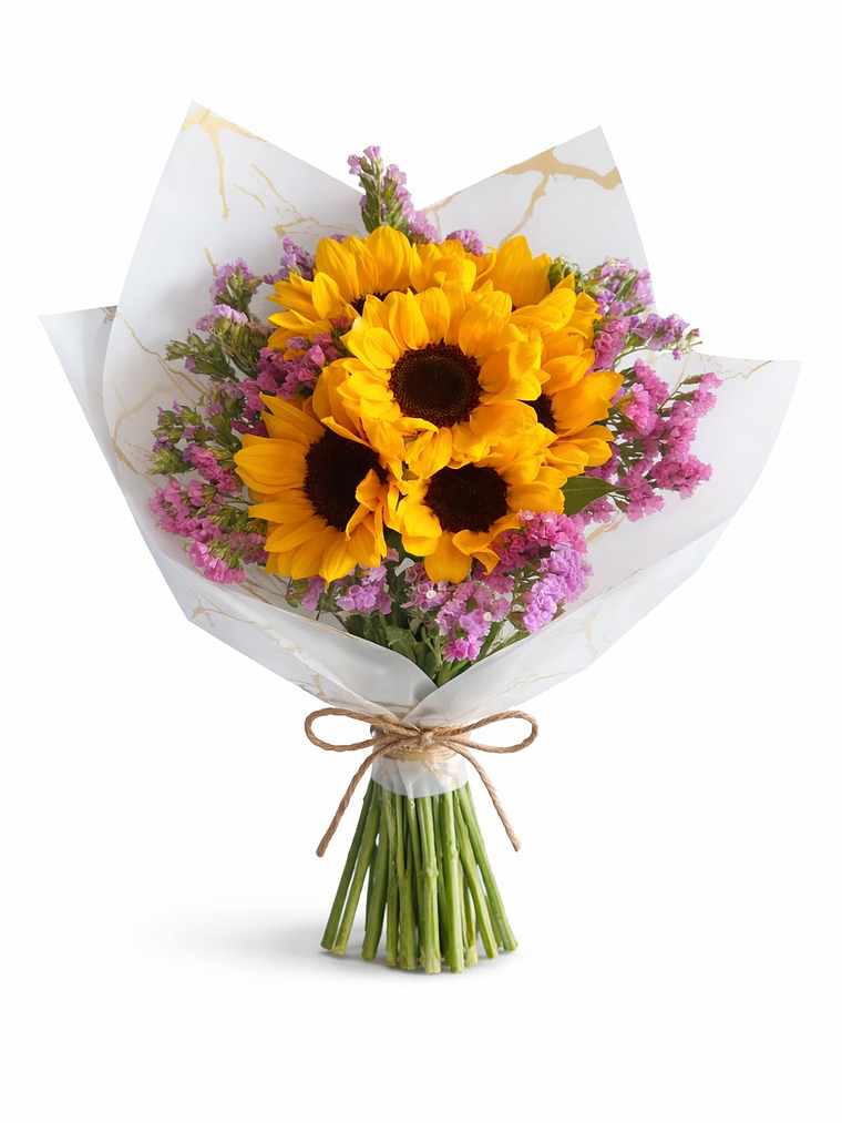 RAMO DE 6 GIRASOLES SAFIRO  1