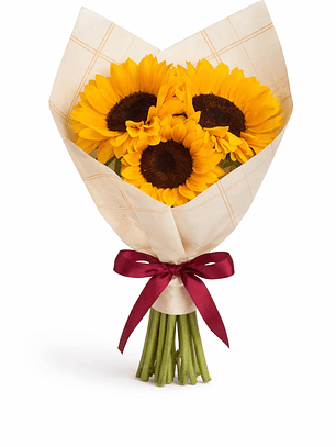 RAMO DE 3 GIRASOLES ETERNO AMOR 