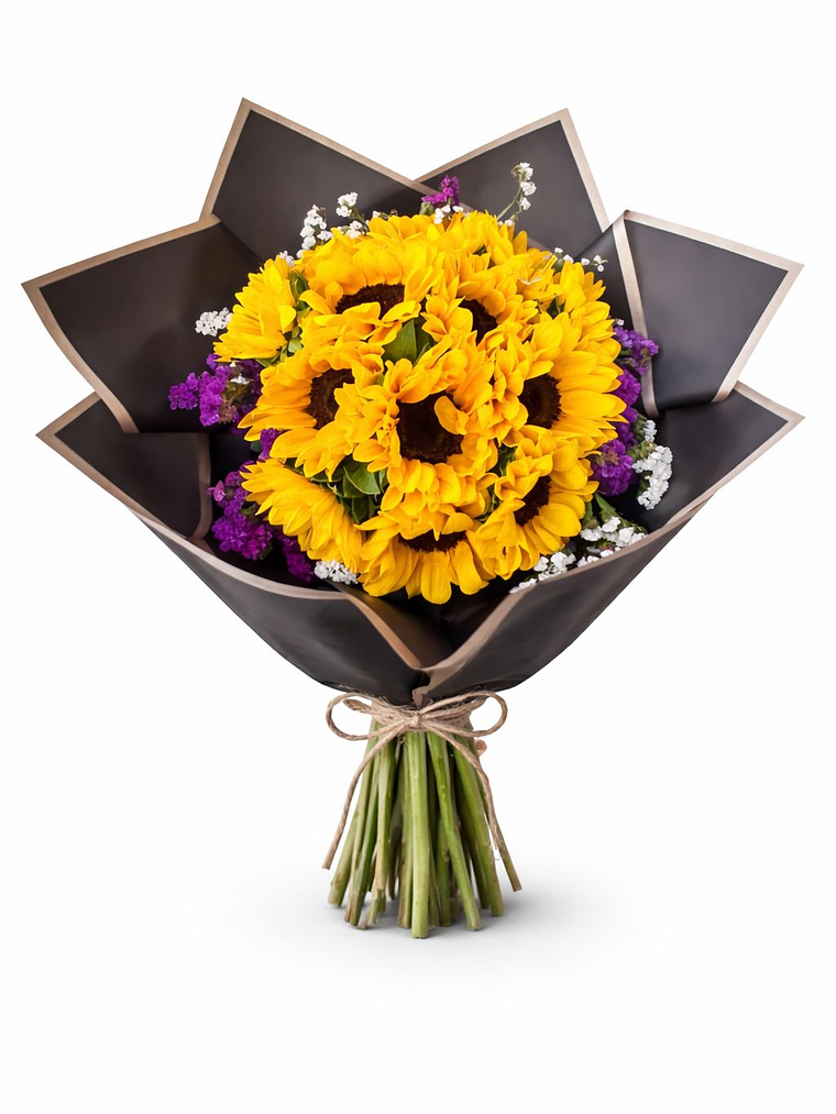 RAMO DE 12 GIRASOLES  1