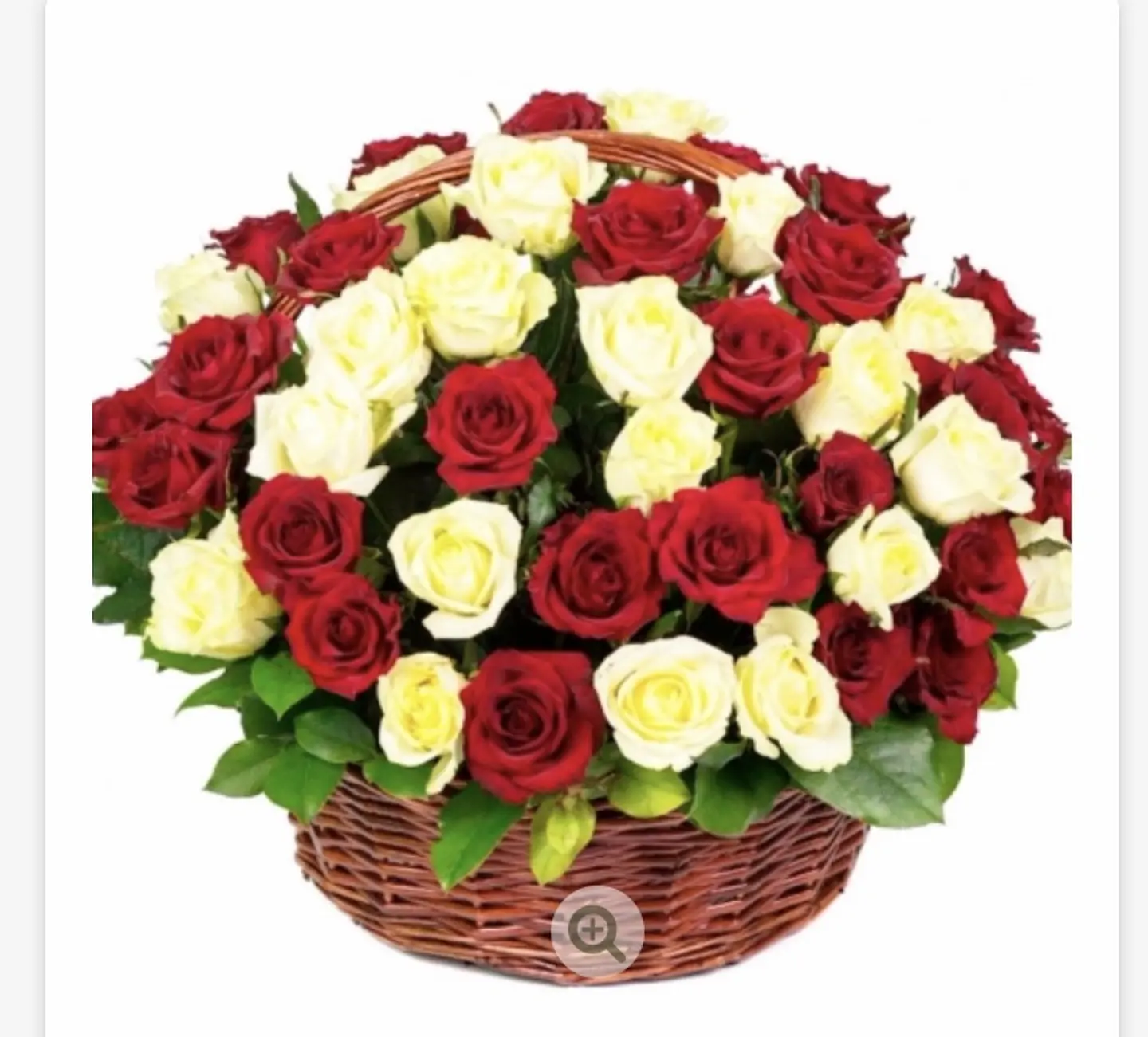 Canasto de 50 Rosas Ecuatorianas 1