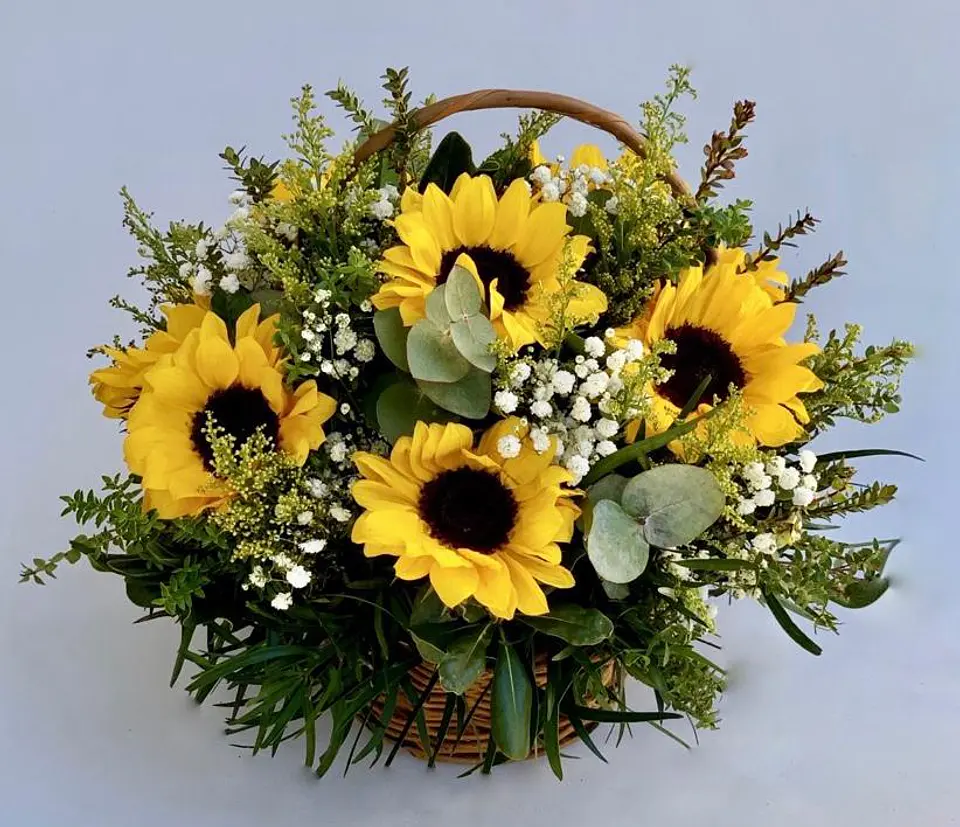 Canasto de Girasoles  1