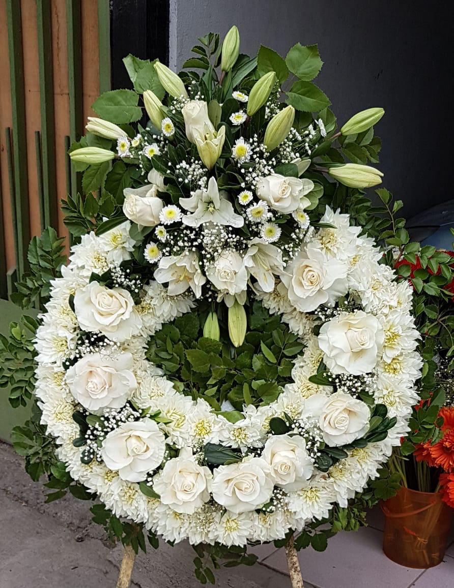 Composición de flores secas