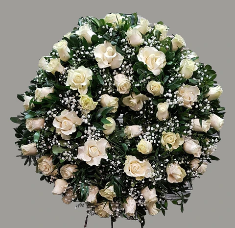 Corona Rosas Blancas