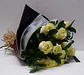 Ramo de 12 Rosas Ecuatorianas color Blanco - Miniatura 2