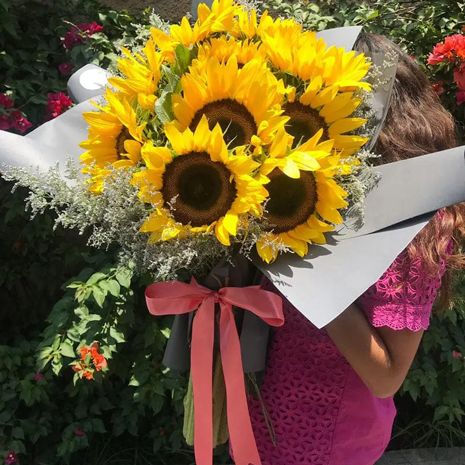 Ramo de 10 Girasoles 1