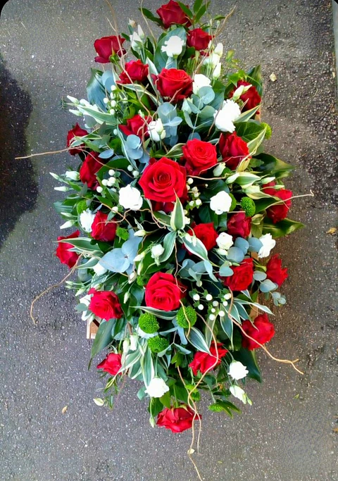 Cubre urna grande Rosas Rojas