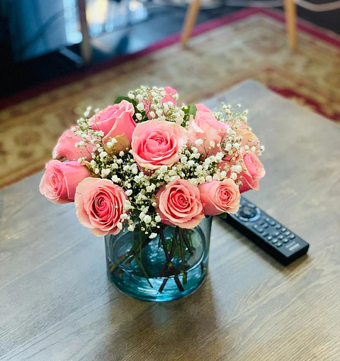 Florero de 15 Rosas