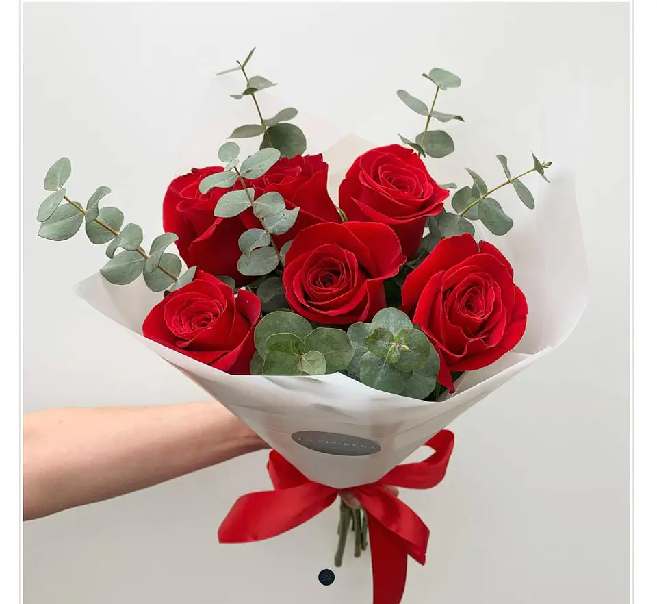 Ramo de 6 Rosas Rojas 1