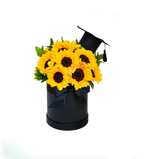 Caja de Girasoles Graduacion