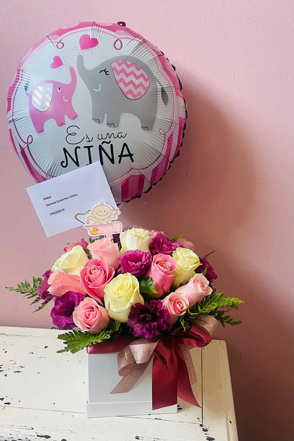Caja Nacimiento Amor Rosa  1