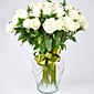 Florero de 24 Rosas Blancas