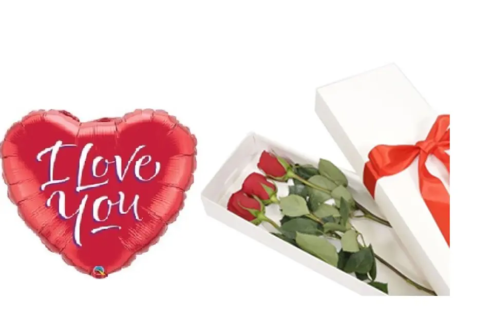 Caja de 3 Rosas 1