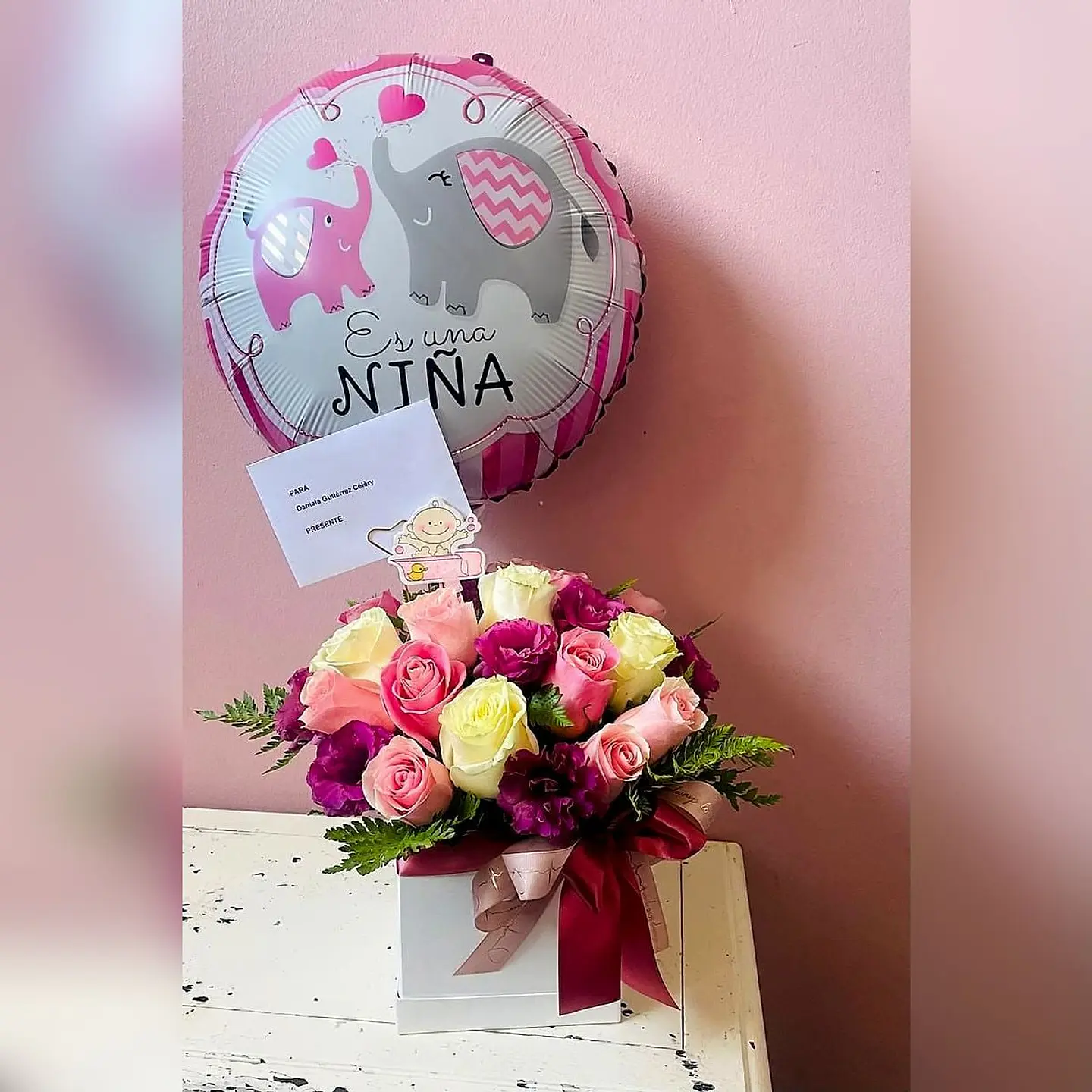 Caja Nacimiento Amor Rosa  1