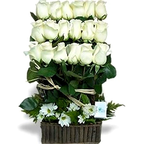 Arreglo de Rosas Blancas