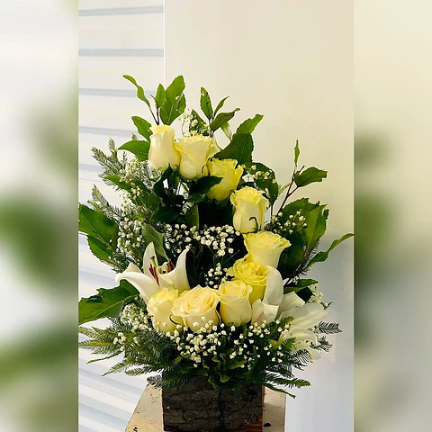 Arreglo Espiral 9 Rosas