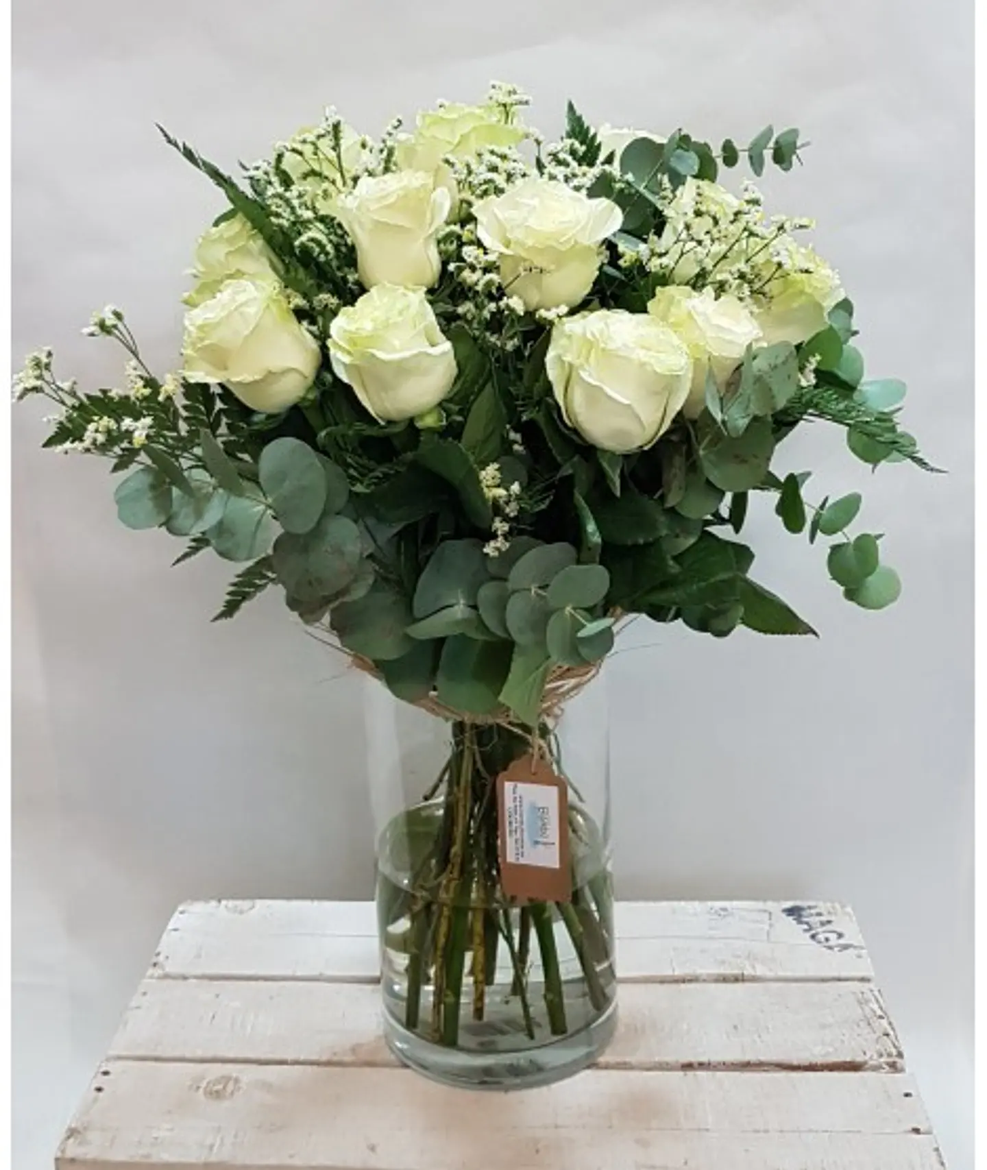 Florero de 12 Rosas Ecuatorianas 1